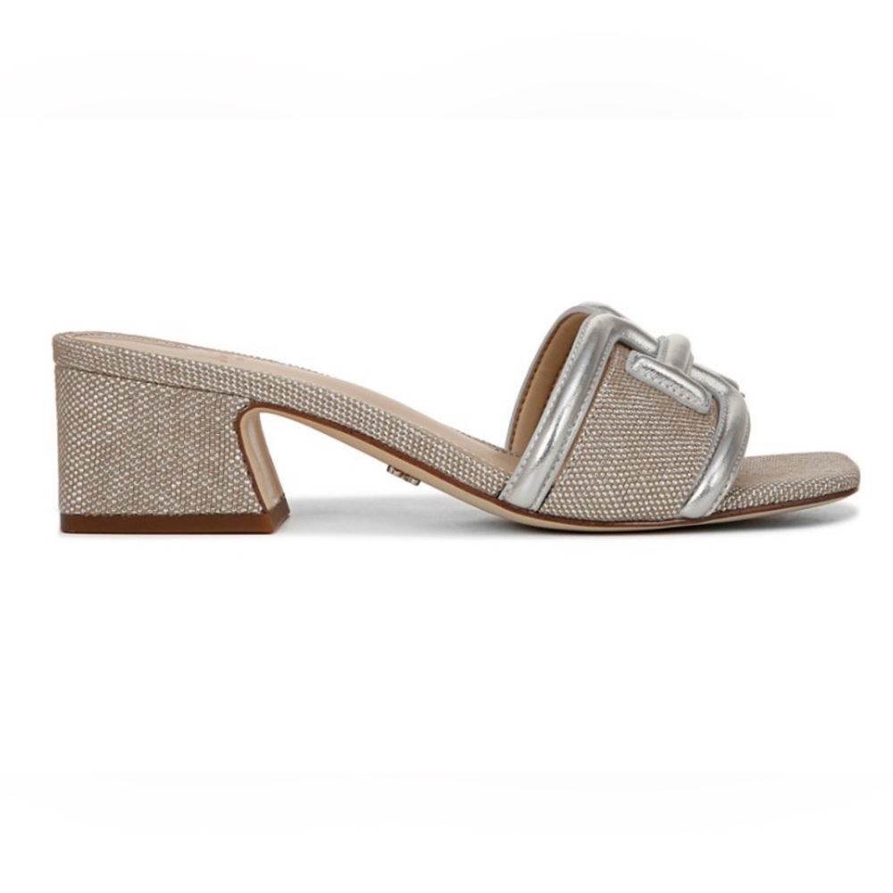 NWT Sam Edelman Women’s Waylon Block-Heel Slide Sandals - Picture 2 of 16